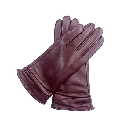 Women's Color Sheepskin Gloves Touch Screen