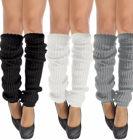 Women's Comfortable Ribbed Leg Warmers Machinewashable