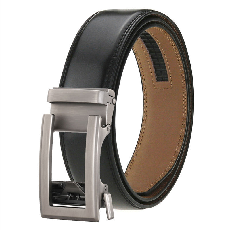 Men's Genuine Leather Belt Alloy Youth Business