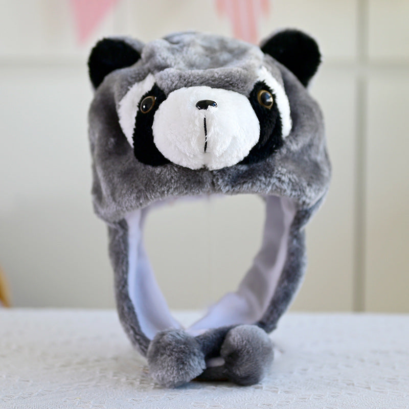 Cartoon Animal Plush Earflap Hat