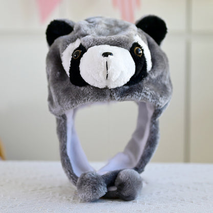 Cartoon Animal Plush Earflap Hat