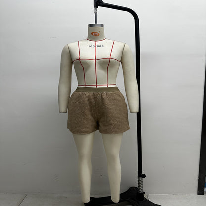 Versatile Wide-leg Bootcut Pants With A Stretchy Elastic Waist, Crafted From Shimmering Coarse Wool And Glossy Silk