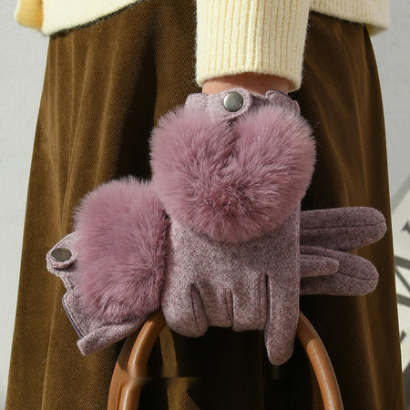 Winter New Cashmere Gloves For Women
