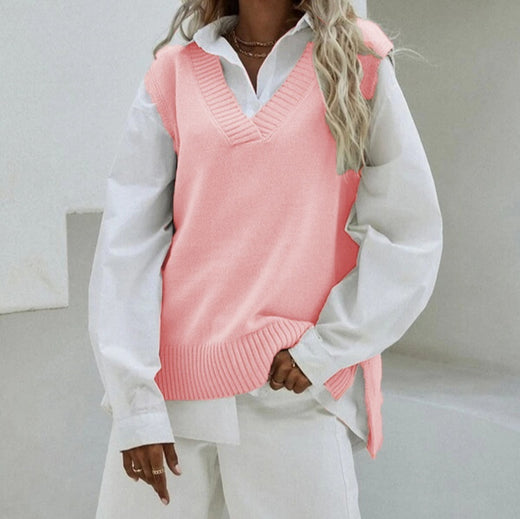 New Style Sleeveless Knitted Vest For Women