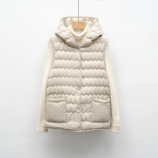 New National Standard Hooded Women's Vest For Autumn And Winter