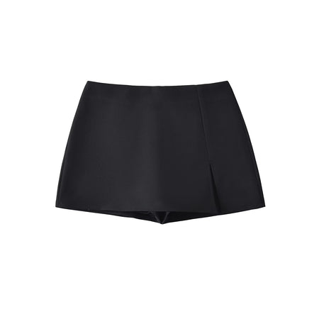High-waisted Figure-flattering A-line Skirt With A Stylish Slit