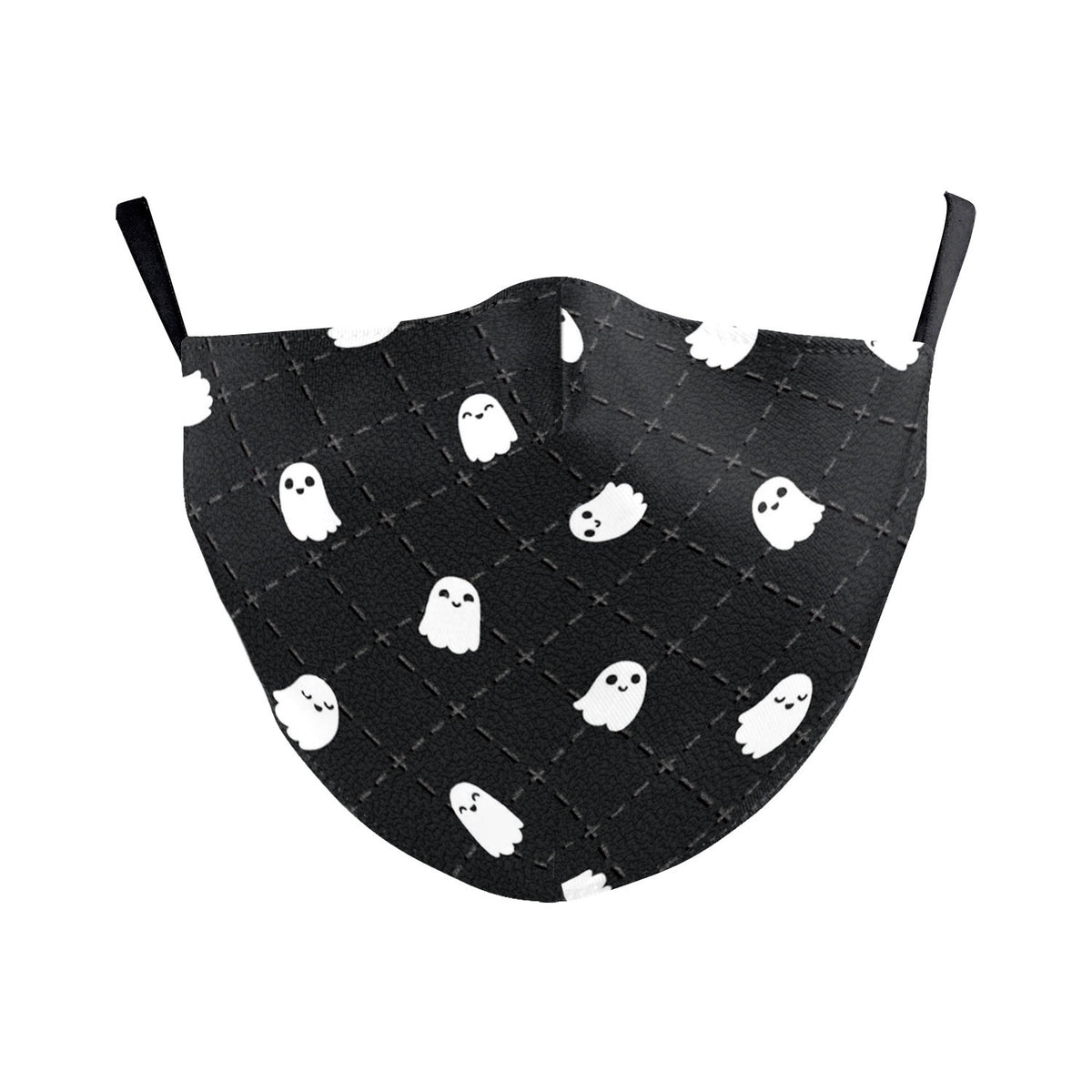 Digital Printing Halloween Skull Pumpkin Creative Design Double-layer Dustproof Mask