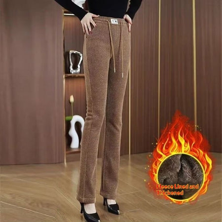 Womens FallWinter Slimming Casual Cropped Pants