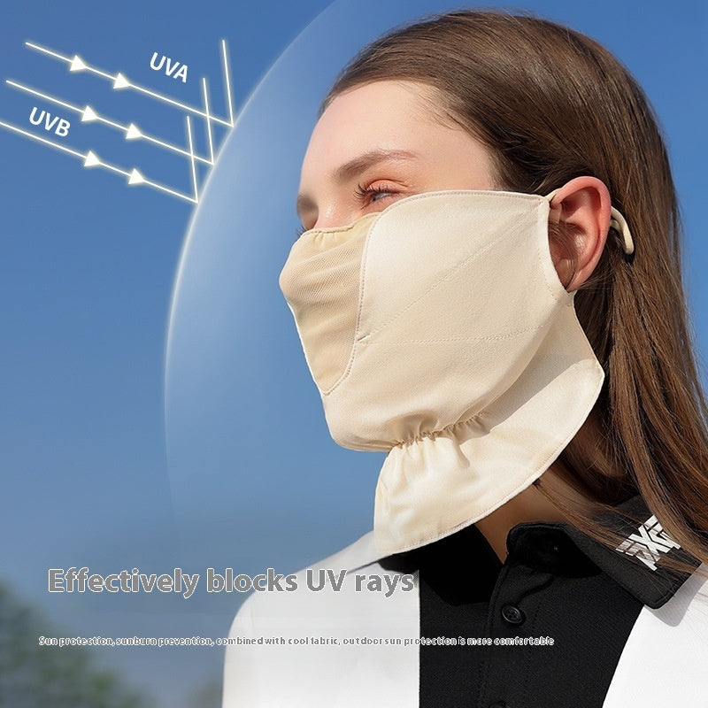 Women's Outdoor Driving Cycling UV-proof Chiffon Sunscreen Mask