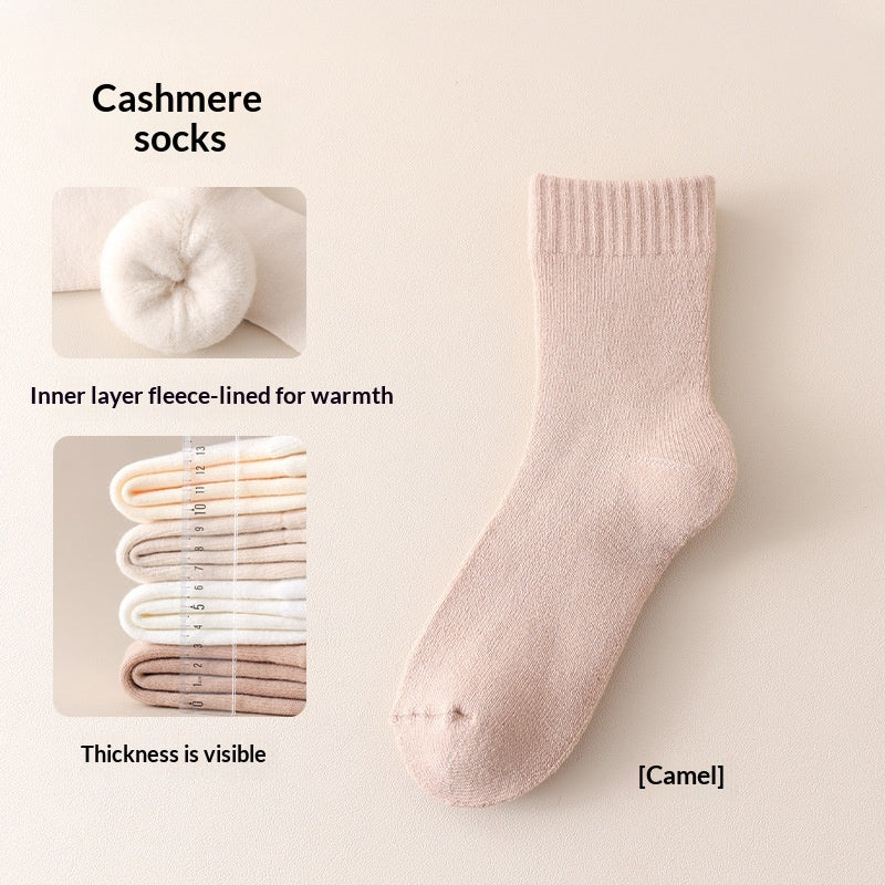 Fleece-lined Thick Sleep Maternity Socks Wool Socks