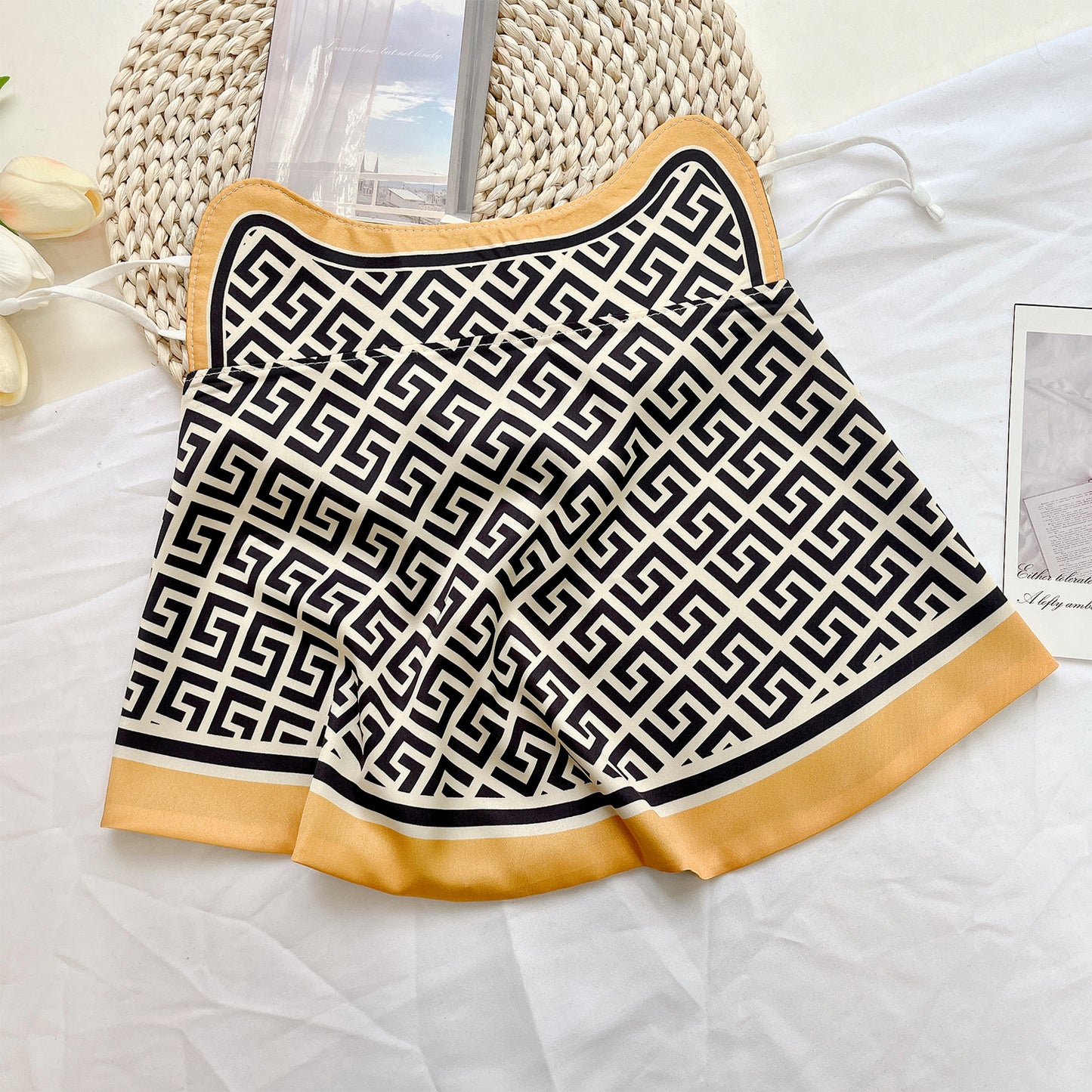 Female Printed Breathable Eye Corner Protection Summer Sunscreen Mask