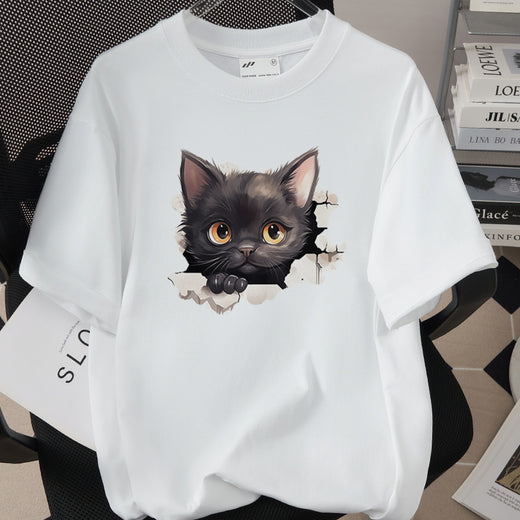 Womens Trendy Stylish Cotton Short-sleeve Top