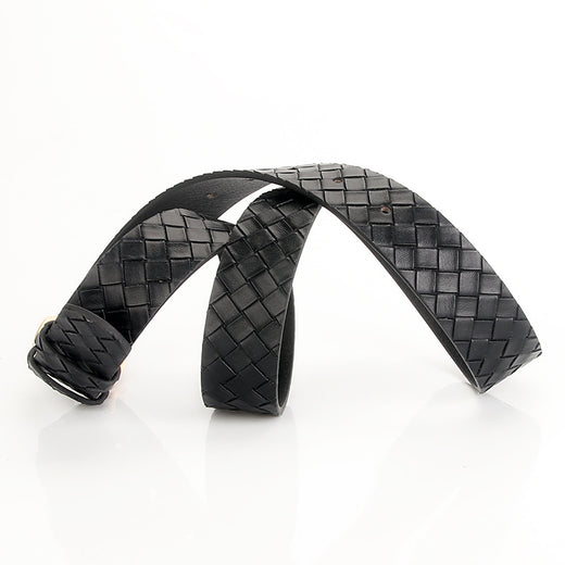 Women's Alloy Pin Buckle Belt Trendy Wild Belt Personality Imitation Weaving