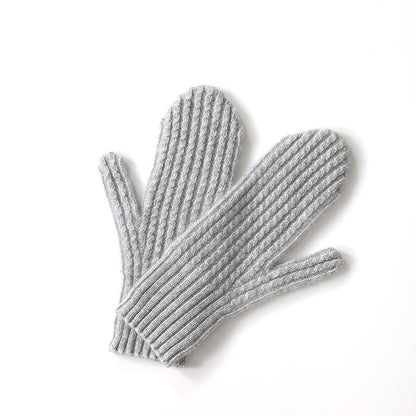 New Twisted Thickening Thermal Windproof Mittens
