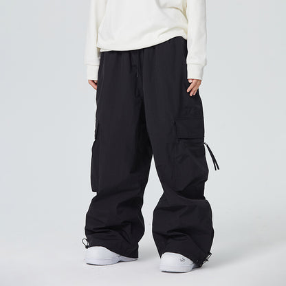 Waterproof Loose-fitting And Abrasion-resistant Mens Snow Pants For Alpine Skiing