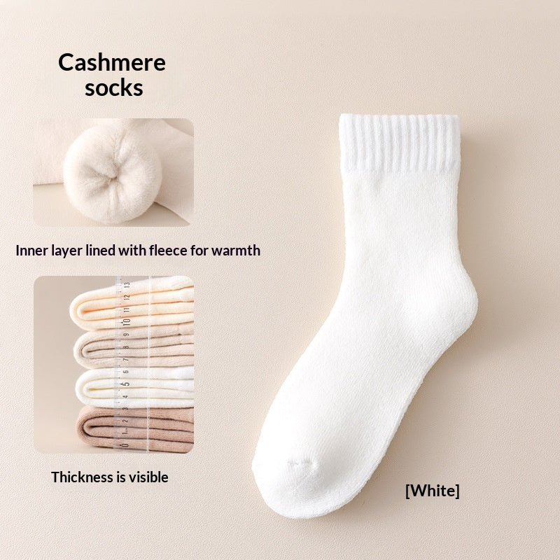 Fleece-lined Thick Sleep Maternity Socks Wool Socks