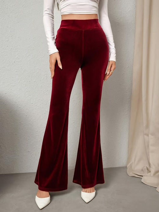 Slimming Casual High-waisted Womens Flared Pants
