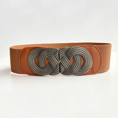 European And American Retro Elastic Wide Belt