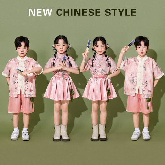 Chinese Style Design Childrens Outfit Set