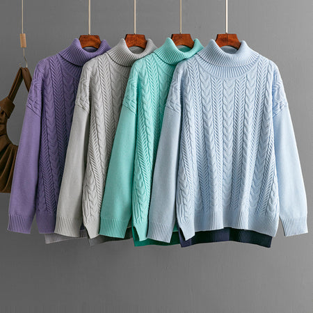 Two-tone Patchwork Jacquard Loose  Western-style Slimming Top For Women