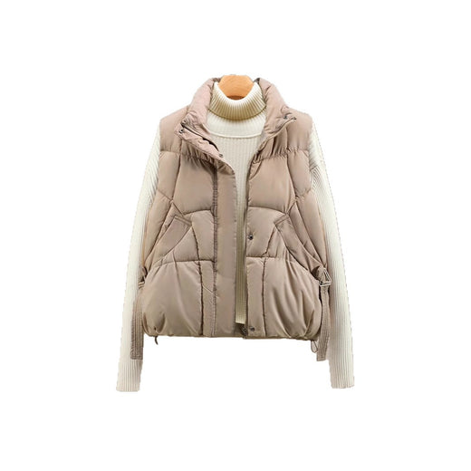 Women's Autumn Loose Outerwear Stand Collar Cotton Vest