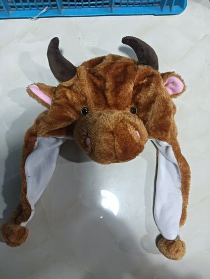 Cartoon Animal Plush Earflap Hat