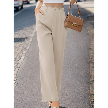 Elegant Womens Suit Pants With Pockets