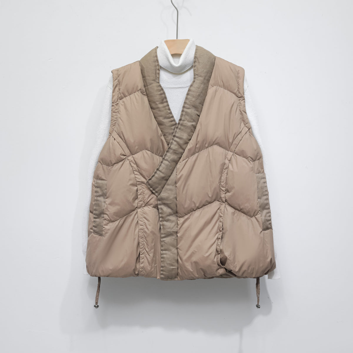 90 Down Solid Color Stand-collar Vest Women's Down Jacket