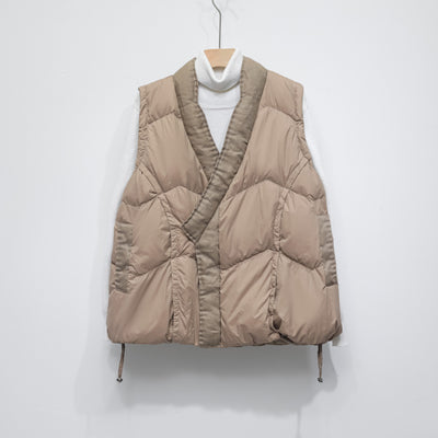 90 Down Solid Color Stand-collar Vest Women's Down Jacket