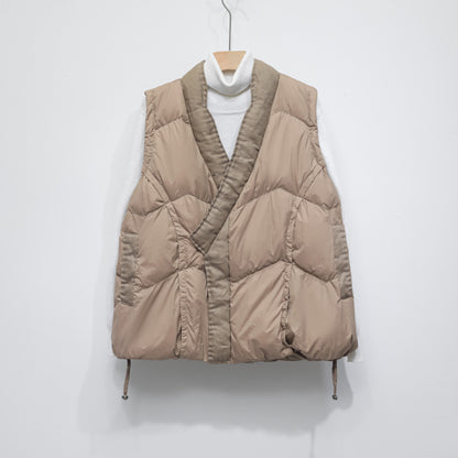 90 Down Solid Color Stand-collar Vest Women's Down Jacket