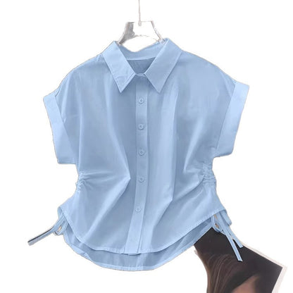 New Stylish Elegant Womens Waist-cinching Shirt For Everyday Commuting
