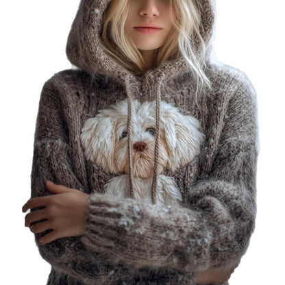 Retro Style Casual Womens Pullover Hoodie