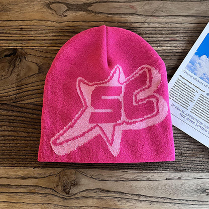 Knitted Hats Hip-hop Style Letter Caps Warm Outdoor Wear