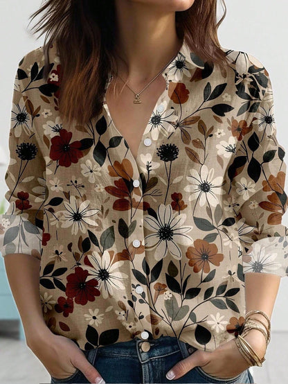 New Womens Long-sleeve Striped Shirt
