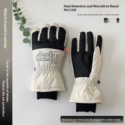 Winter Warm Ski Gloves For Men With Touchscreen Cold-proof And Windproof