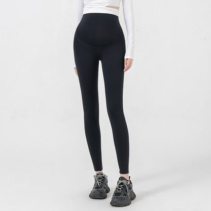 Autumn And Winter Maternity Pants High Waisted Belly Support Pants