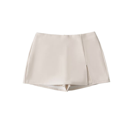 High-waisted Figure-flattering A-line Skirt With A Stylish Slit