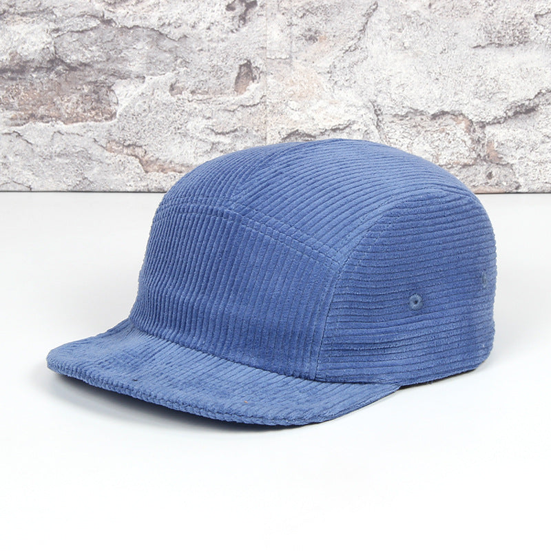 Pure Cotton Corduroy Five-panel Cap Short Brim 5-panel Baseball Cap