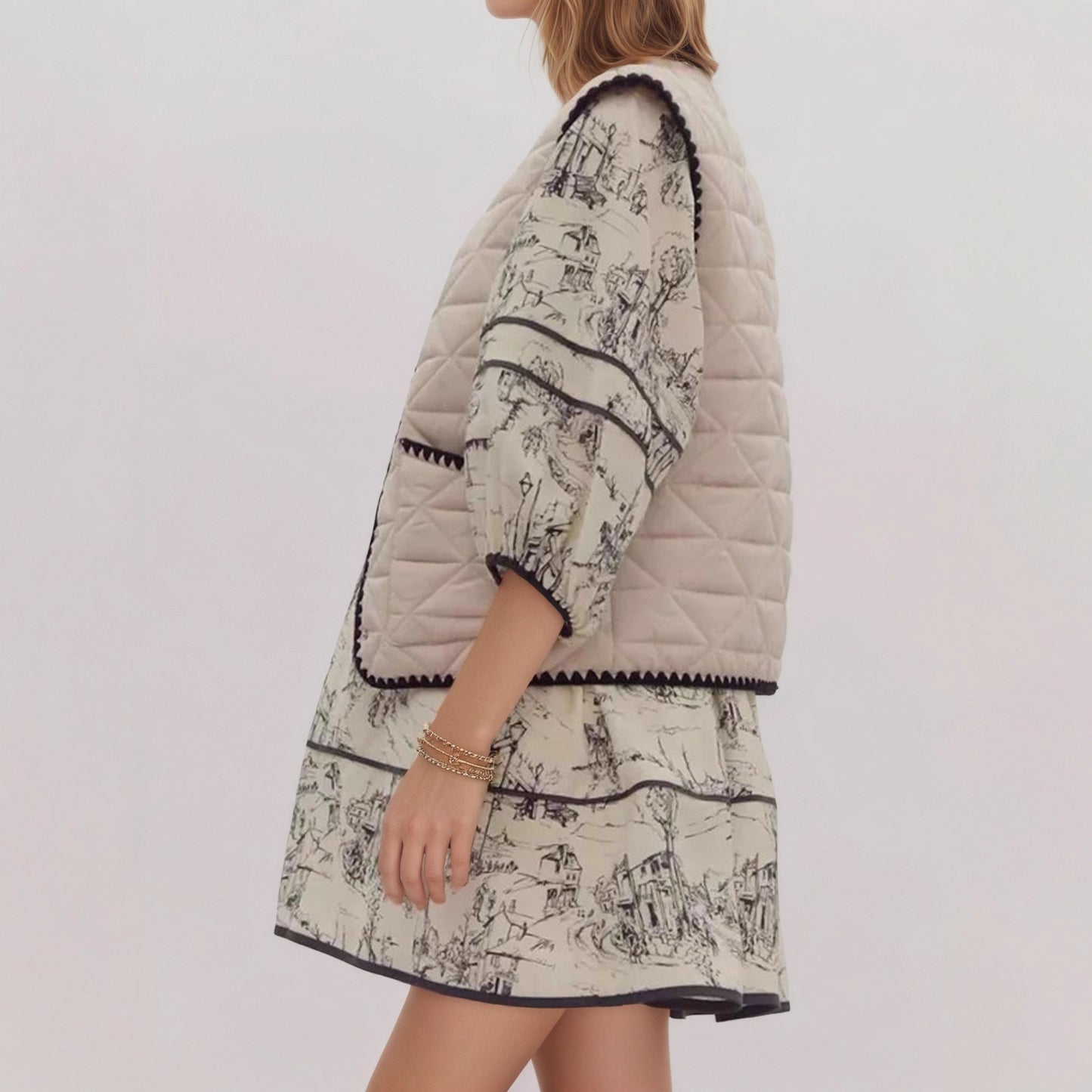 Autumn Winter Women's Cotton Padded Vest With Designer Style