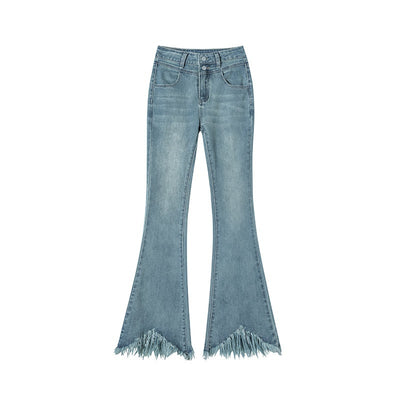 Retro Fleece Lined High Waisted Flare Pants