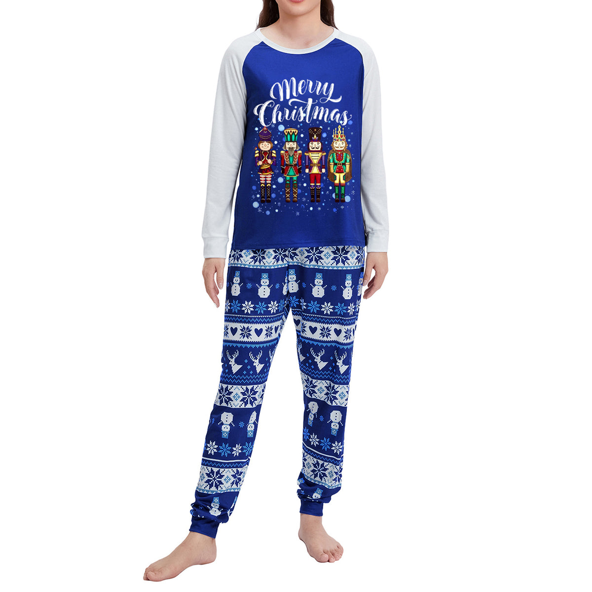 Parent-Child Outfit Home Decoration Fall Wear Long Sleeves Christmas Sleeping Homewear Suit