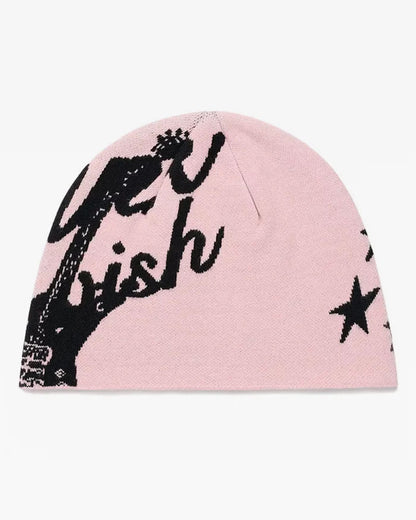 Fashionable Casual Versatile Knitted Hat With Embroidered Letters For Both