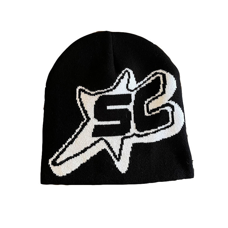Knitted Hats Hip-hop Style Letter Caps Warm Outdoor Wear