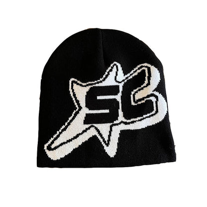 Knitted Hats Hip-hop Style Letter Caps Warm Outdoor Wear