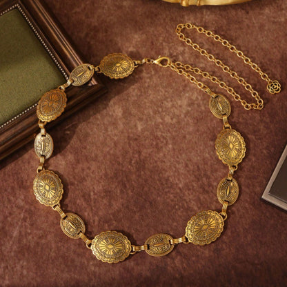 European And American High Sense Fashion Metal Waist Chain