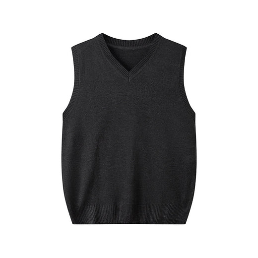 Fashionable V-neck Pullover Knit Vest For Early Spring