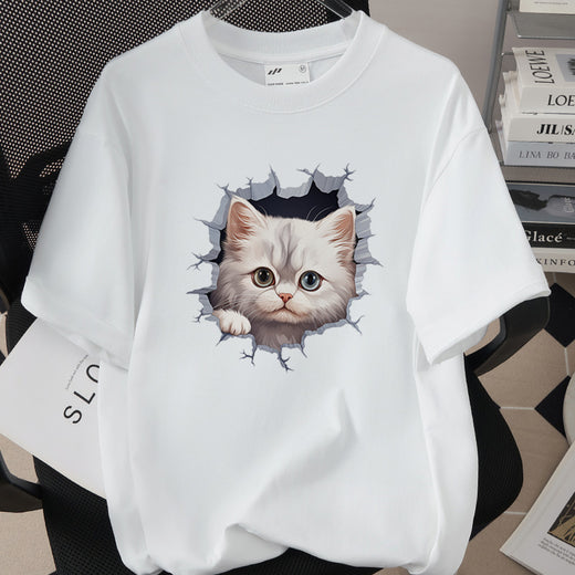 Womens Trendy Stylish Cotton Short-sleeve Top