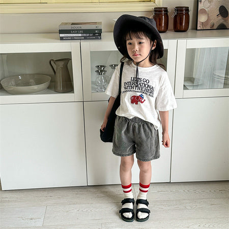 Girls Summer Denim Jeans Boys Shorts