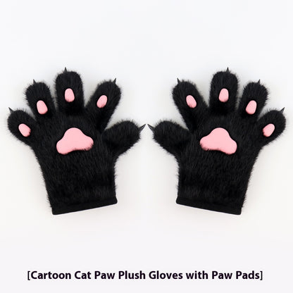 Handmade Cat's Paw Gloves Plush Meat Pad Cat Palm Props