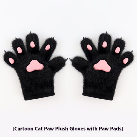 Handmade Cat's Paw Gloves Plush Meat Pad Cat Palm Props